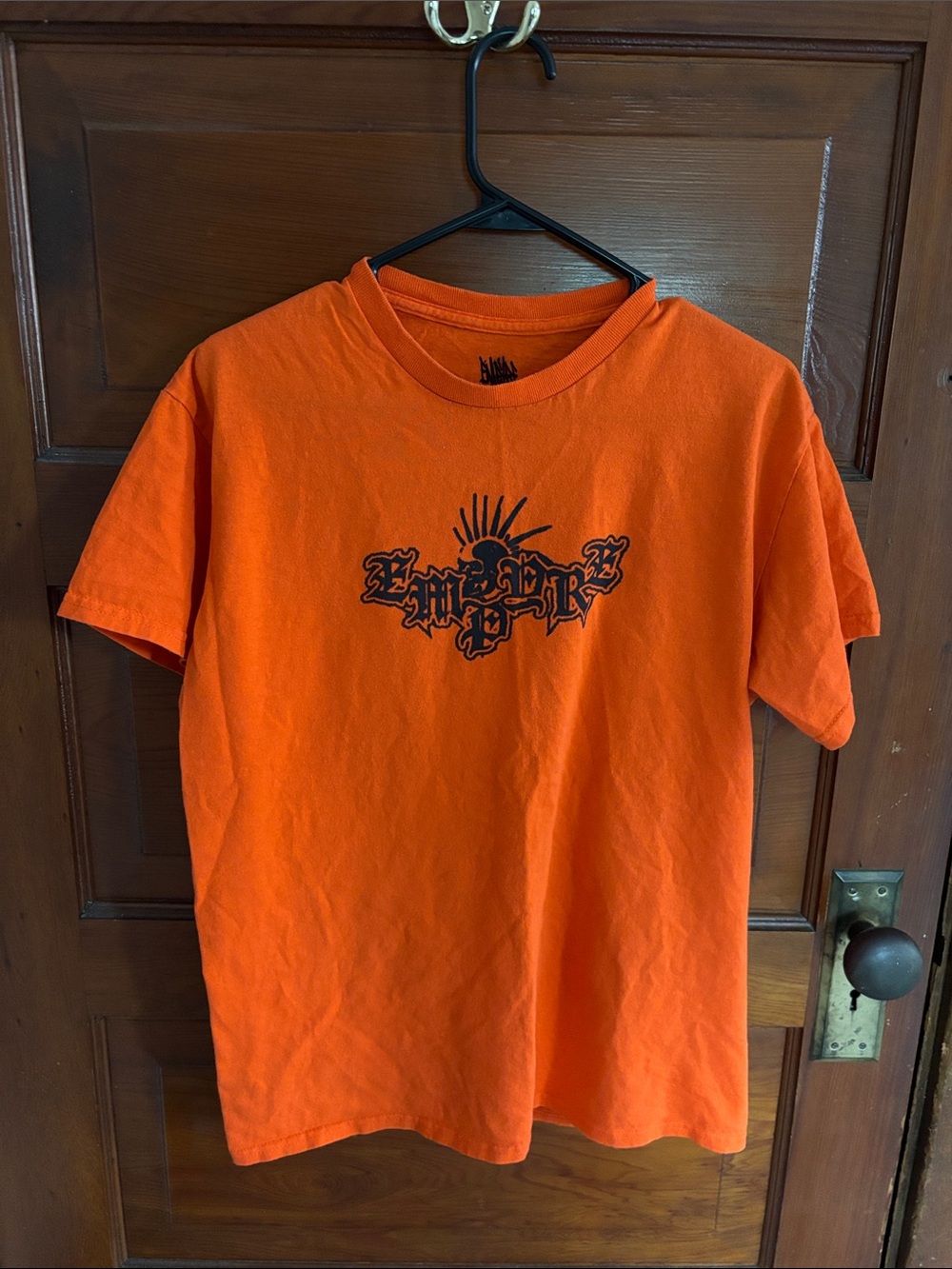 Black and orange Graphic tee